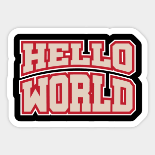 Hello World Sticker